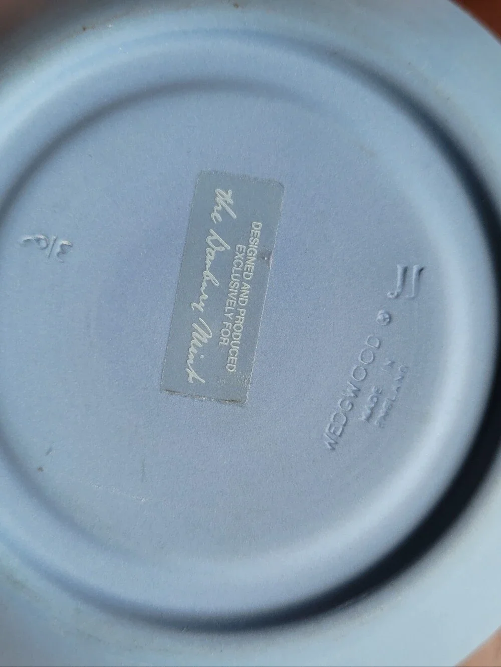 Wedgwood Blue Jasperware Dancing Hours Demitasse Cup And Saucer Danbury